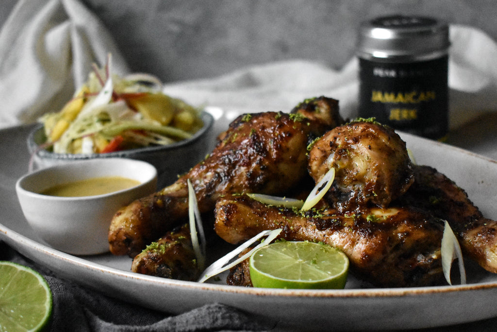 Jamaican Jerk Chicken with Hot & Fruity Coleslaw - Peak Blends®