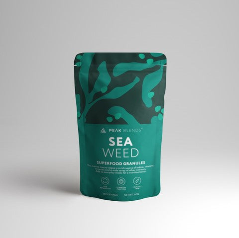 Peak Blends Organic Seaweed Granules Front of Pack